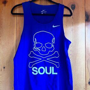 CLOSE OUT SALE: Nike Dri-Fit Bright Blue Soul Skull workout tank - Size Small